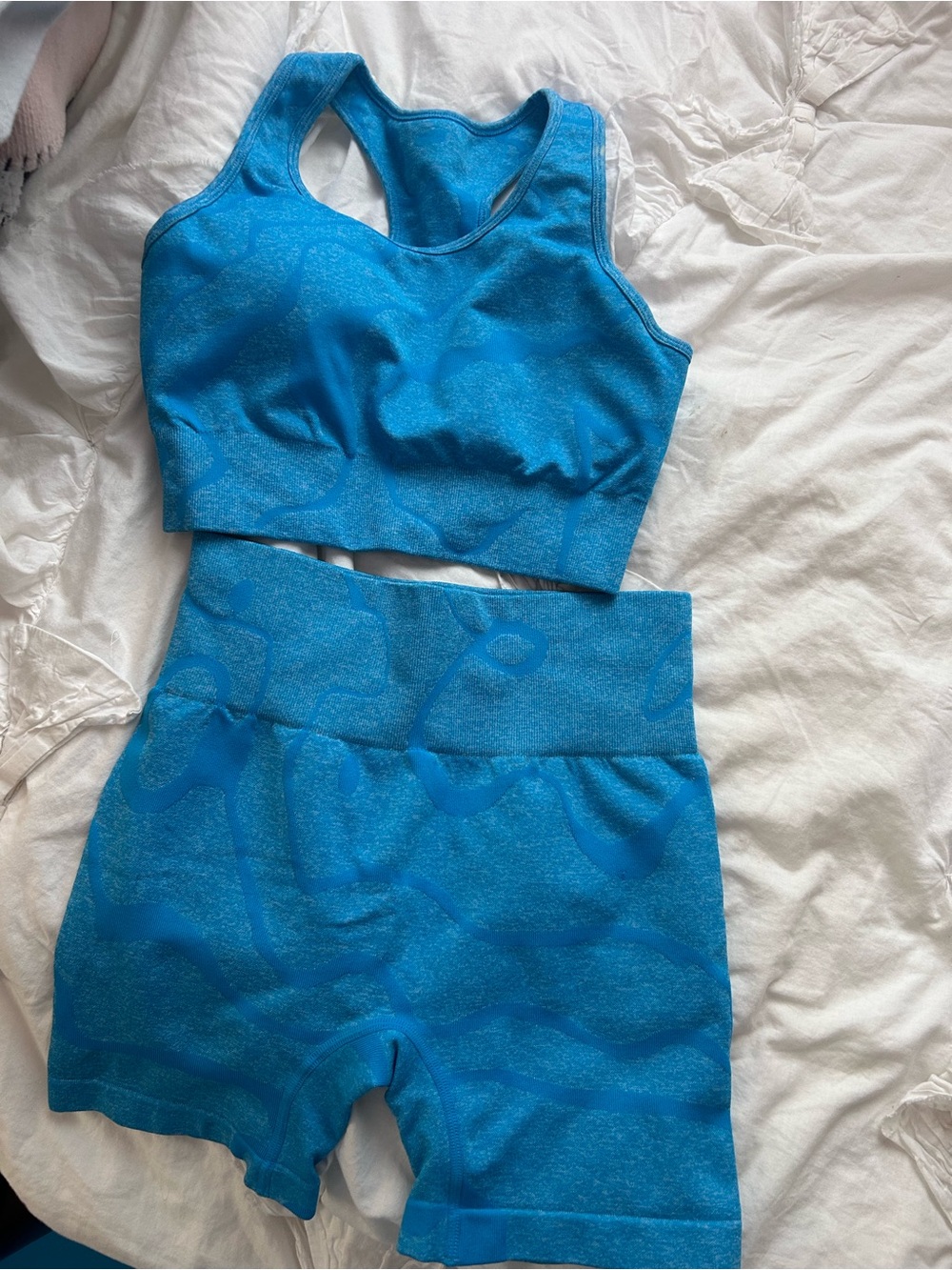 Marble Blue Workout Set